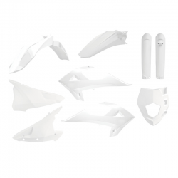 Polisport, sada plastů, GAS GAS EC250/300 `18-20, RIEJU MR 250/300 `21 bílá barva